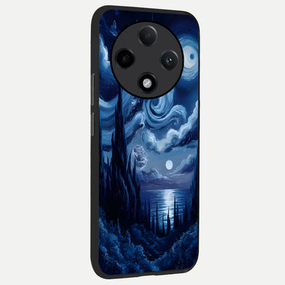  Celestial Dream Van Gogh back cover For Oppo F27 Pro Plus slim fit glass case with vibrant aesthetic design