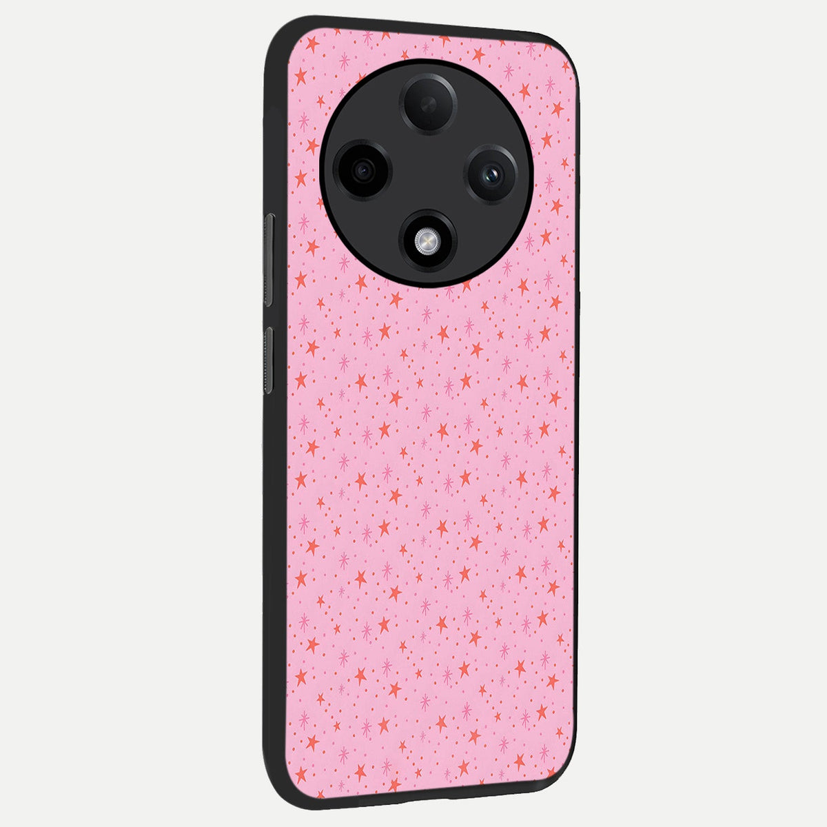  Cosmic Pink Sparkle back cover For Oppo F27 Pro Plus slim fit glass case with vibrant aesthetic design