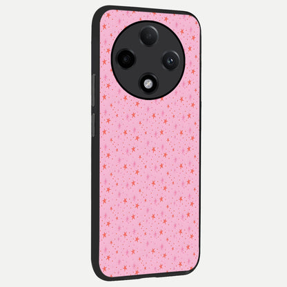  Cosmic Pink Sparkle back cover For Oppo F27 Pro Plus slim fit glass case with vibrant aesthetic design