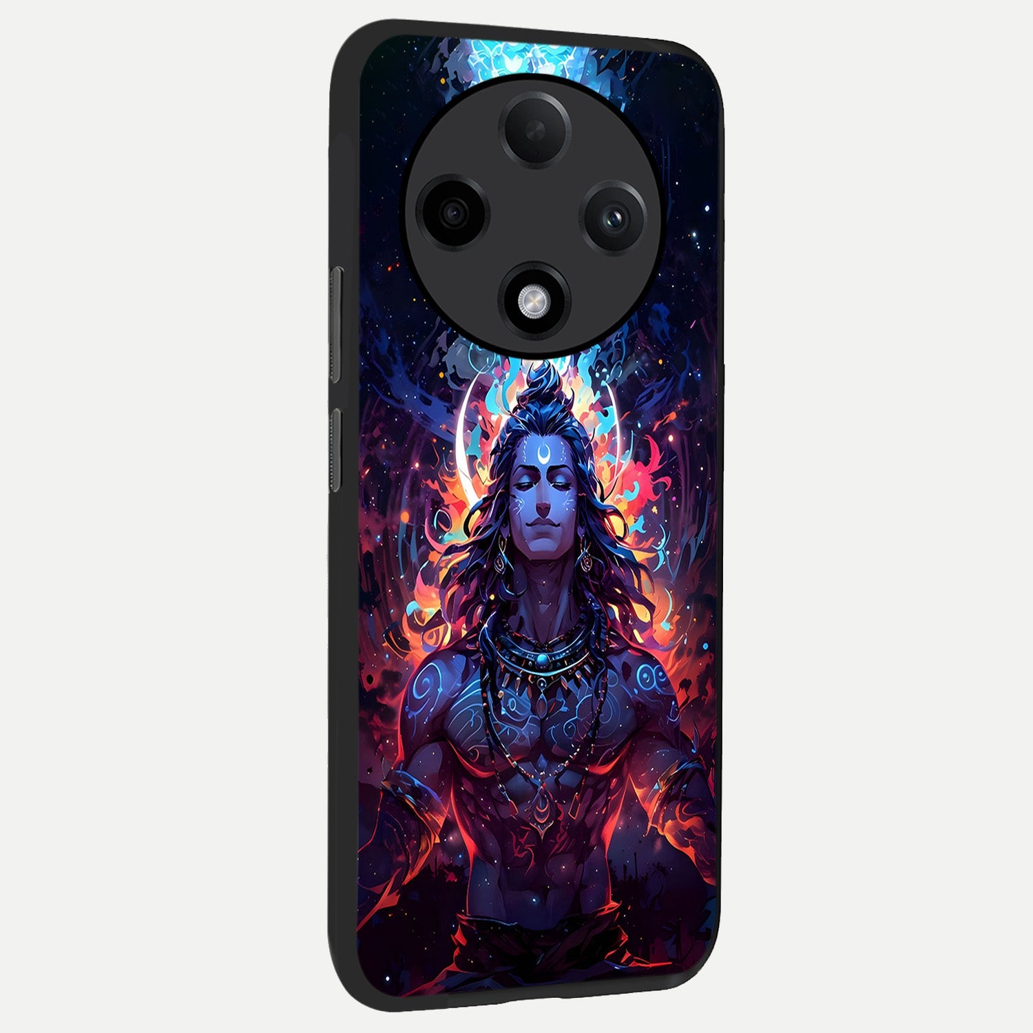  Divine Fire Shiv back cover For Oppo F27 Pro Plus slim fit glass case with vibrant aesthetic design