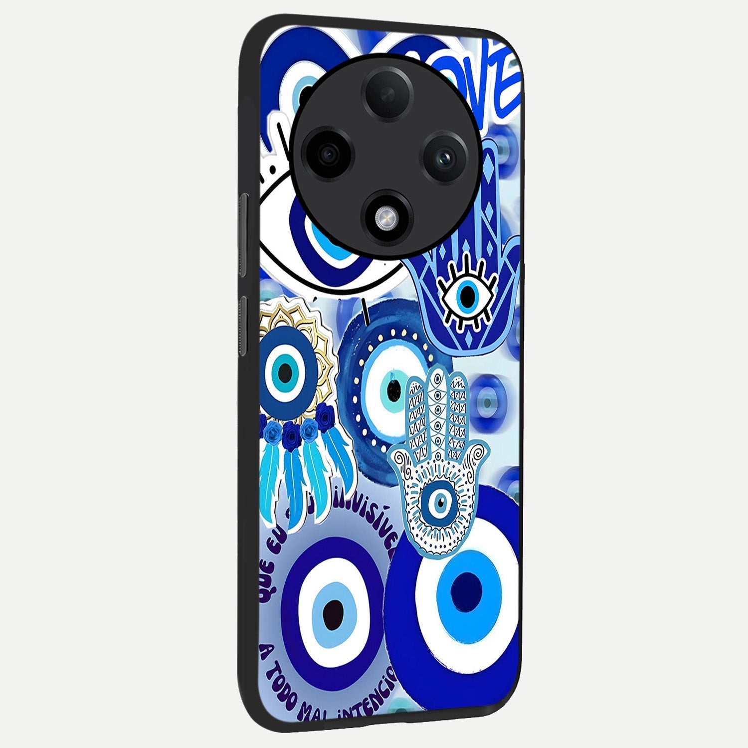  Evil Eyes Dream back cover For Oppo F27 Pro Plus slim fit glass case with vibrant aesthetic design