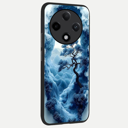  Frozen Serenity Gate back cover For Oppo F27 Pro Plus slim fit glass case with vibrant aesthetic design
