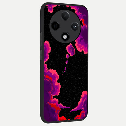  Galaxy Dream Frame back cover For Oppo F27 Pro Plus slim fit glass case with vibrant aesthetic design