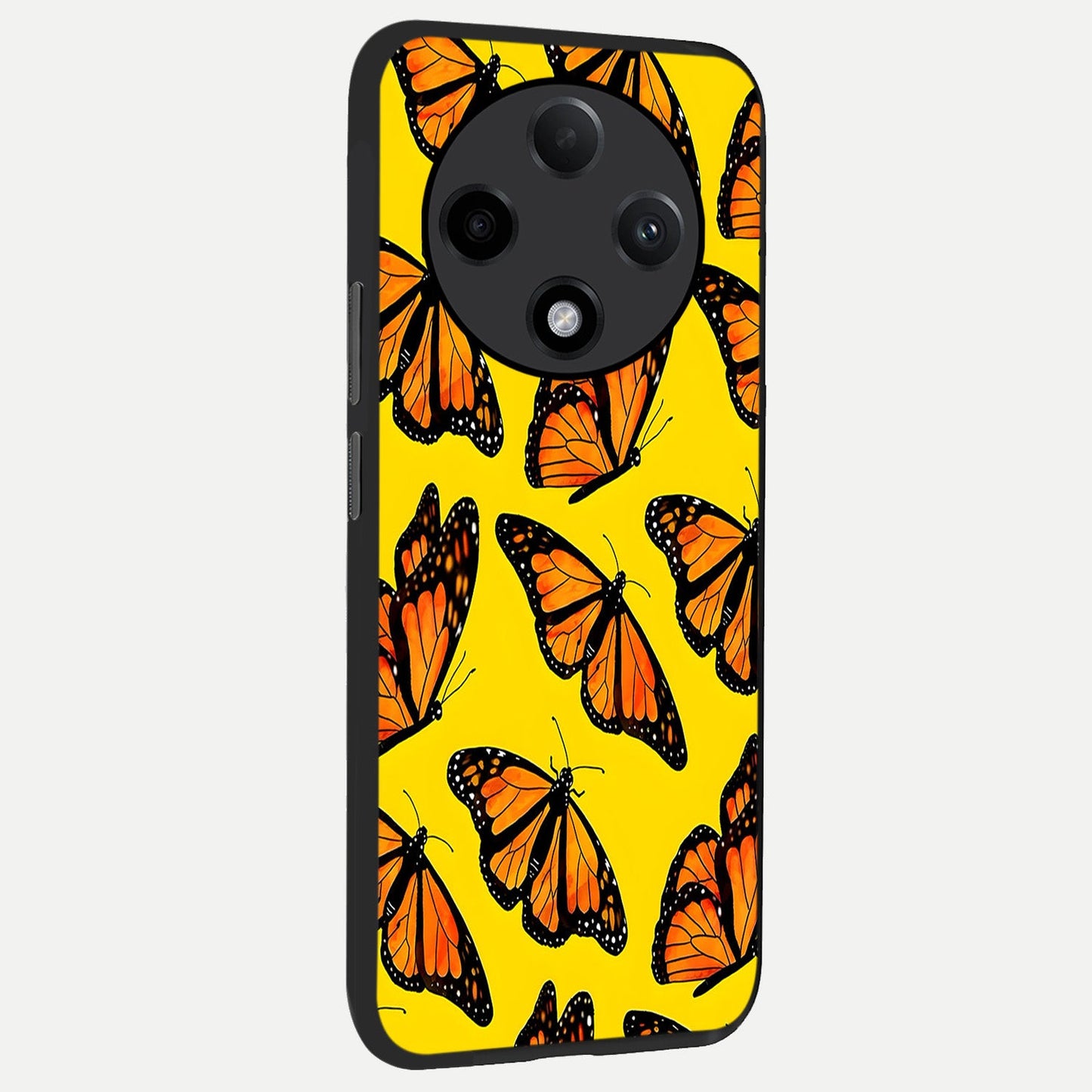  Golden Wing Flight back cover For Oppo F27 Pro Plus slim fit glass case with vibrant aesthetic design