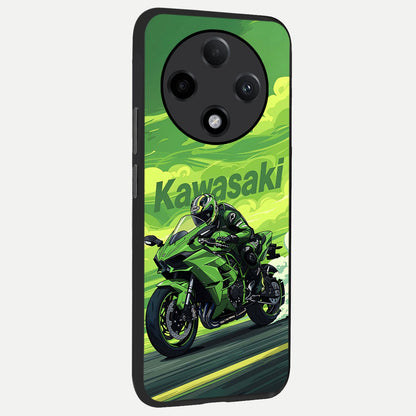  Greenery Sky back cover For Oppo F27 Pro Plus slim fit glass case with vibrant aesthetic design