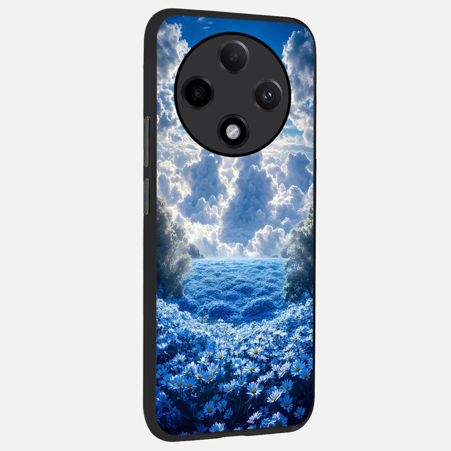  Heavenly Daisy Horizon back cover For Oppo F27 Pro Plus slim fit glass case with vibrant aesthetic design