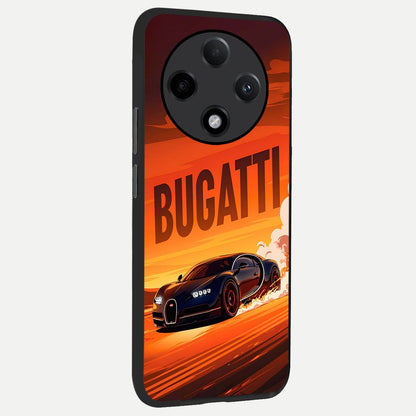  Inferno Bugatti Storm back cover For Oppo F27 Pro Plus slim fit glass case with vibrant aesthetic design