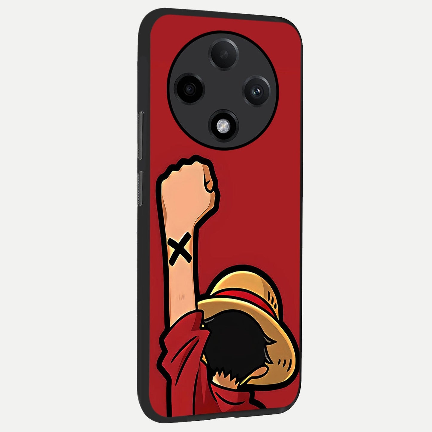  Luffy X Spirit back cover For Oppo F27 Pro Plus slim fit glass case with vibrant aesthetic design