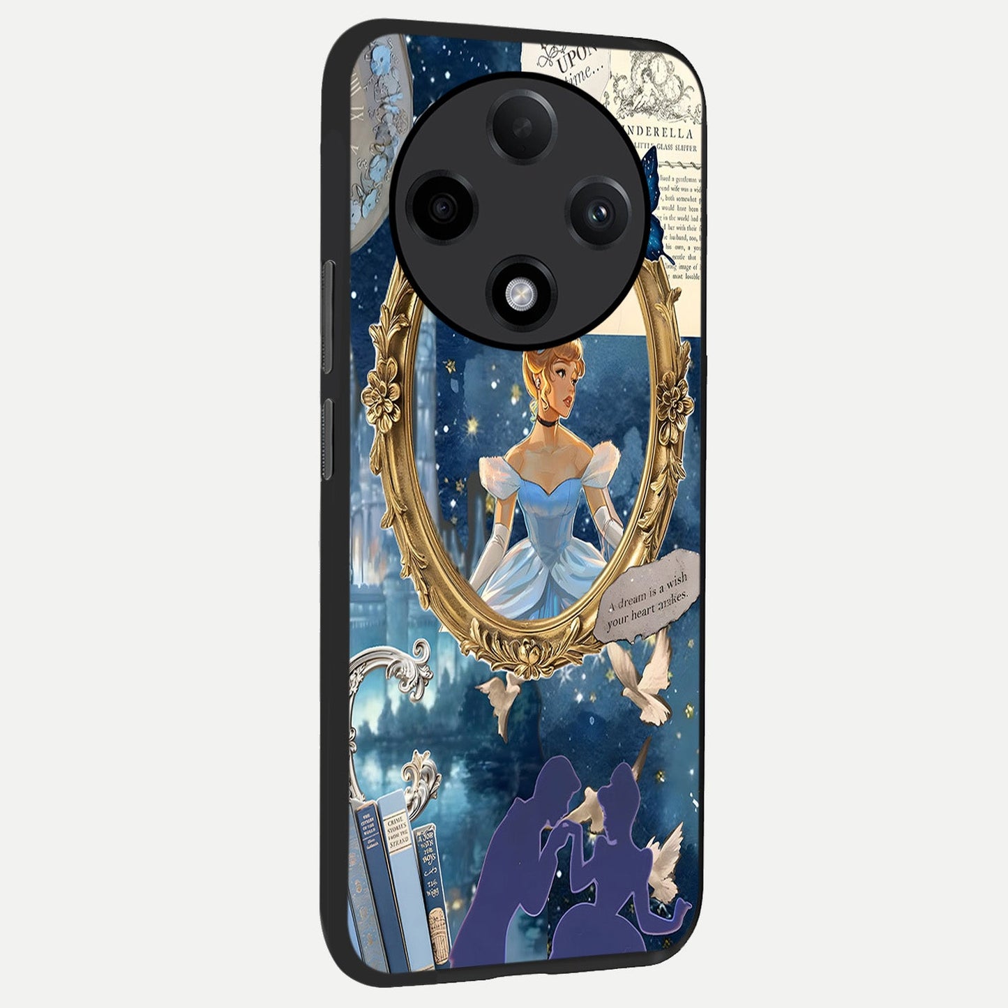  Midnight Queen back cover For Oppo F27 Pro Plus slim fit glass case with vibrant aesthetic design