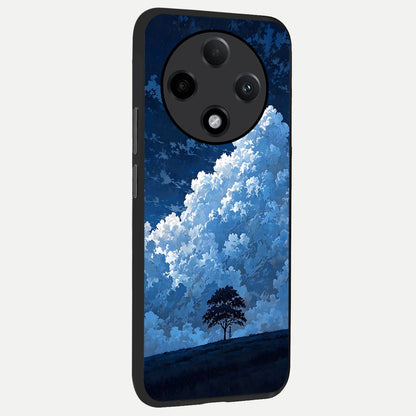  Midnight Sky Serenity back cover For Oppo F27 Pro Plus slim fit glass case with vibrant aesthetic design