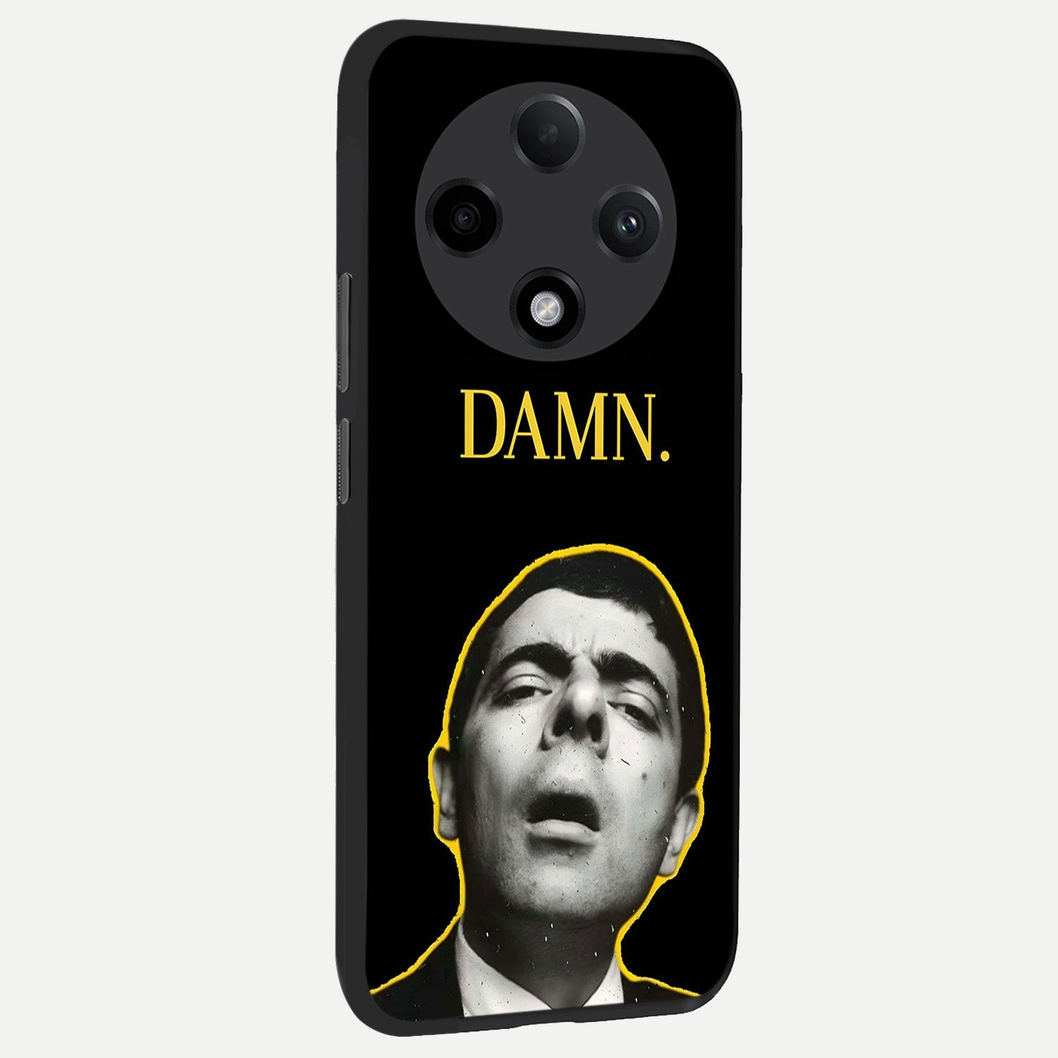  Mr Bean Damn back cover For Oppo F27 Pro Plus slim fit glass case with vibrant aesthetic design