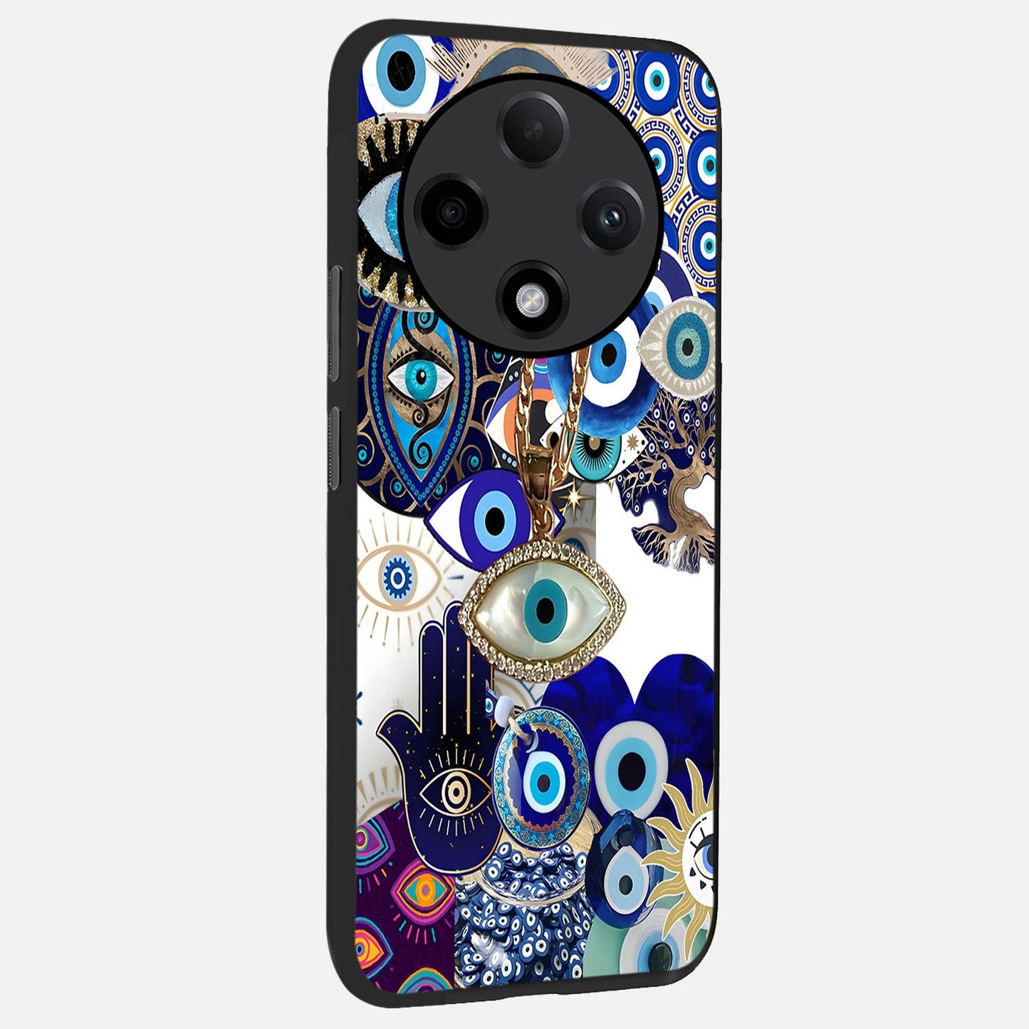  Mystic Charm Eye back cover For Oppo F27 Pro Plus slim fit glass case with vibrant aesthetic design