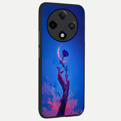  Mystic Hand back cover For Oppo F27 Pro Plus slim fit glass case with vibrant aesthetic design