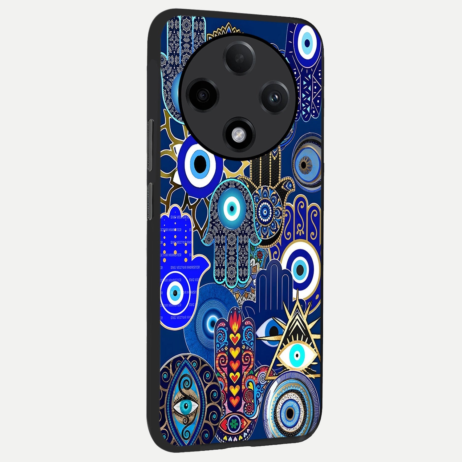  Mystic Palm Guard back cover For Oppo F27 Pro Plus slim fit glass case with vibrant aesthetic design