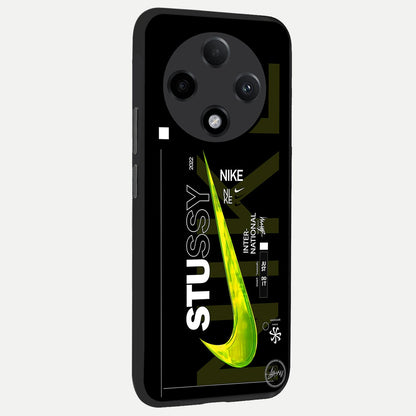  Neon Street Edition back cover For Oppo F27 Pro Plus slim fit glass case with vibrant aesthetic design