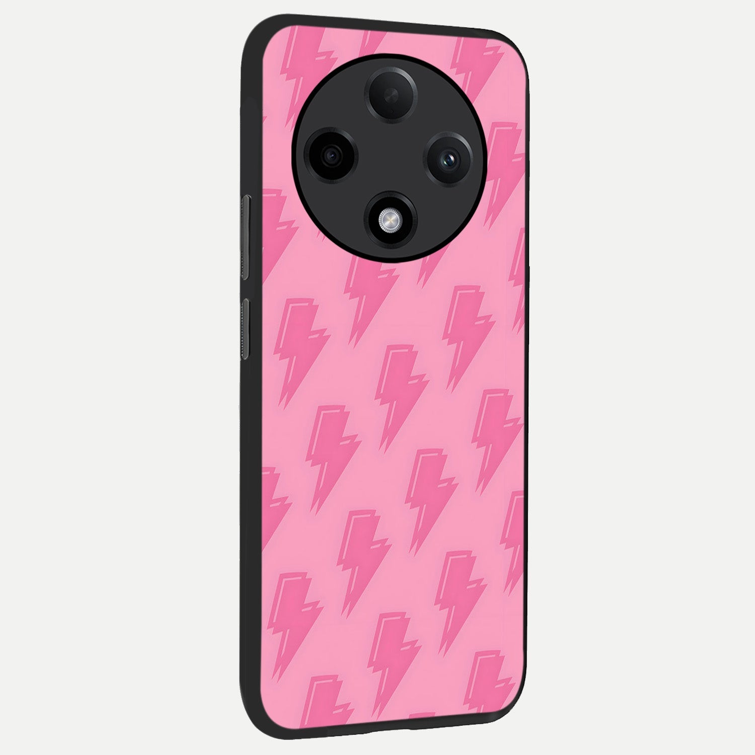  Pink Moo Magic back cover For Oppo F27 Pro Plus slim fit glass case with vibrant aesthetic design