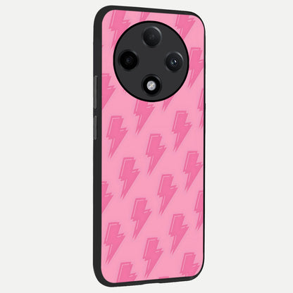  Pink Moo Magic back cover For Oppo F27 Pro Plus slim fit glass case with vibrant aesthetic design