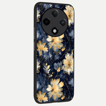  Royal Petal Dream back cover For Oppo F27 Pro Plus slim fit glass case with vibrant aesthetic design