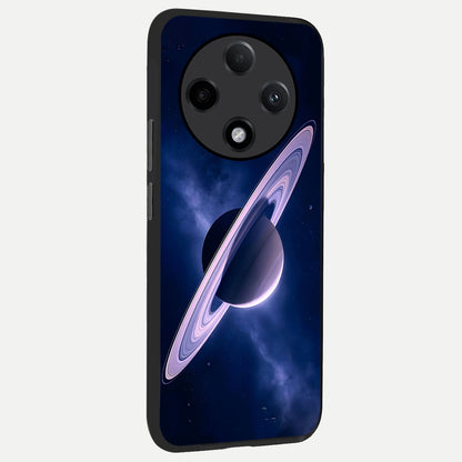  Saturn Ring Mystique back cover For Oppo F27 Pro Plus slim fit glass case with vibrant aesthetic design