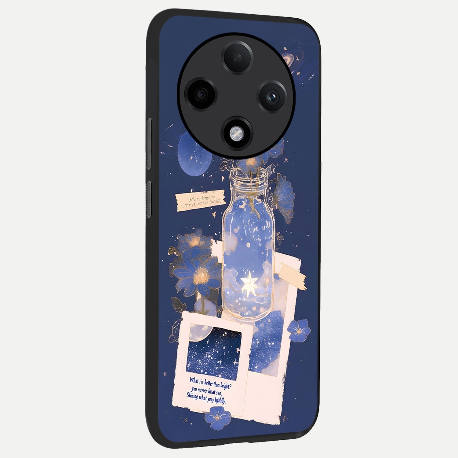  Starlit Cosmic Jar back cover For Oppo F27 Pro Plus slim fit glass case with vibrant aesthetic design