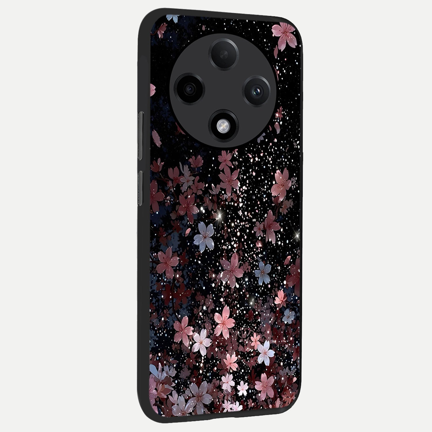  Starlit Flower Dreams back cover For Oppo F27 Pro Plus slim fit glass case with vibrant aesthetic design