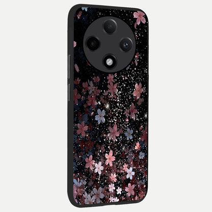  Starlit Flower Dreams back cover For Oppo F27 Pro Plus slim fit glass case with vibrant aesthetic design