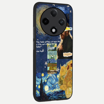  Starry Dream Vision back cover For Oppo F27 Pro Plus slim fit glass case with vibrant aesthetic design