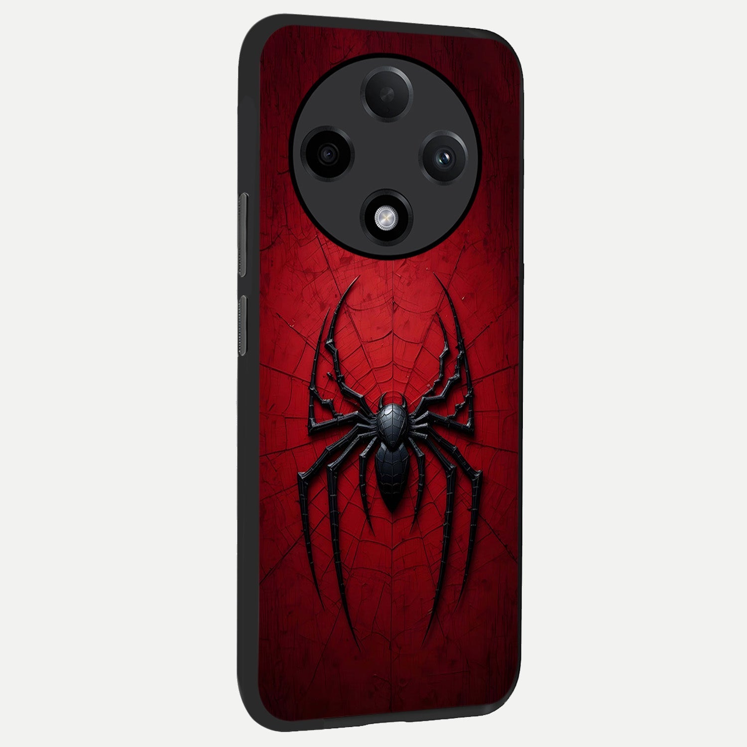  Superhero Web Emblem back cover For Oppo F27 Pro Plus slim fit glass case with vibrant aesthetic design