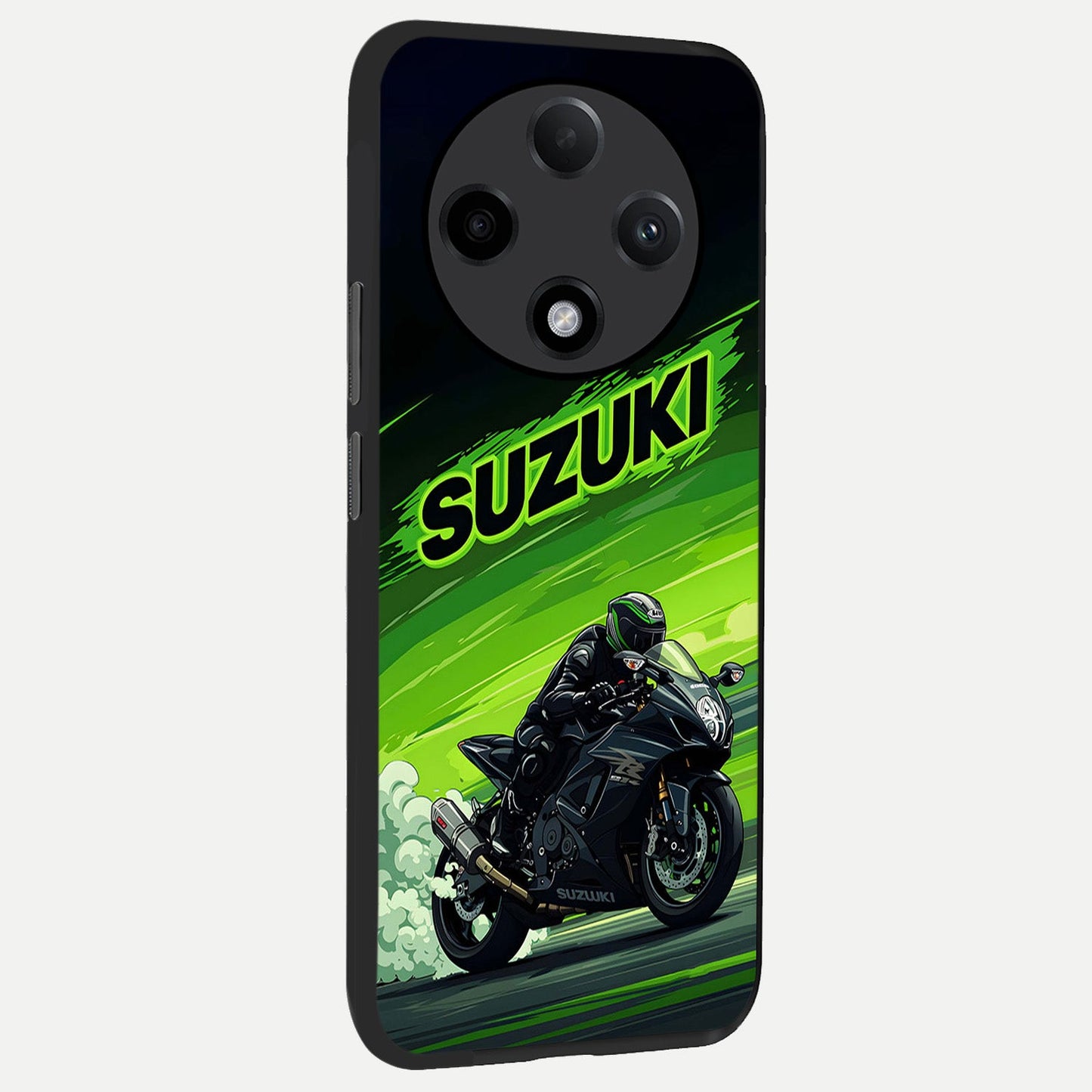  Suzuki Speed Beast back cover For Oppo F27 Pro Plus slim fit glass case with vibrant aesthetic design