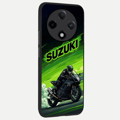  Suzuki Speed Beast back cover For Oppo F27 Pro Plus slim fit glass case with vibrant aesthetic design