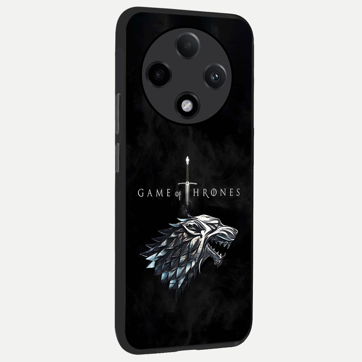  Throne Wolf Legacy back cover For Oppo F27 Pro Plus slim fit glass case with vibrant aesthetic design