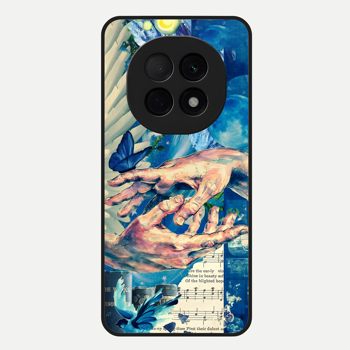  Aesthetic Divider Glass Case For Oppo F29 Pro 5G back cover – full design glossy printed glass finish
