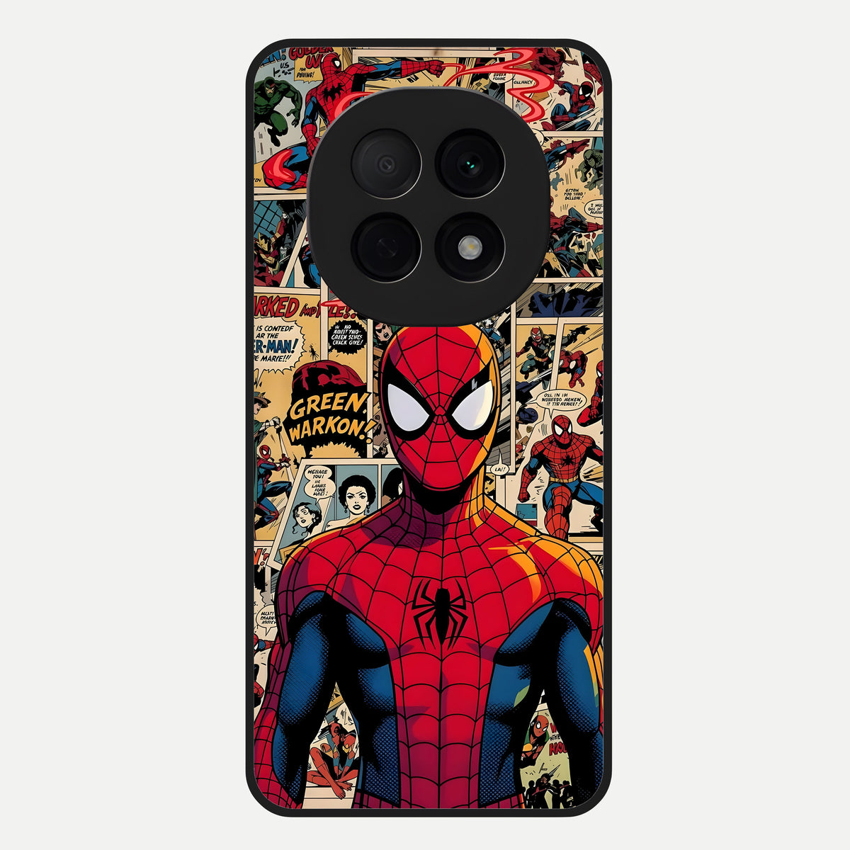  Aesthetic Spider Glass Case For Oppo F29 Pro 5G back cover – full design glossy printed glass finish