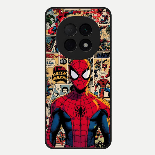  Aesthetic Spider Glass Case For Oppo F29 Pro 5G back cover – full design glossy printed glass finish