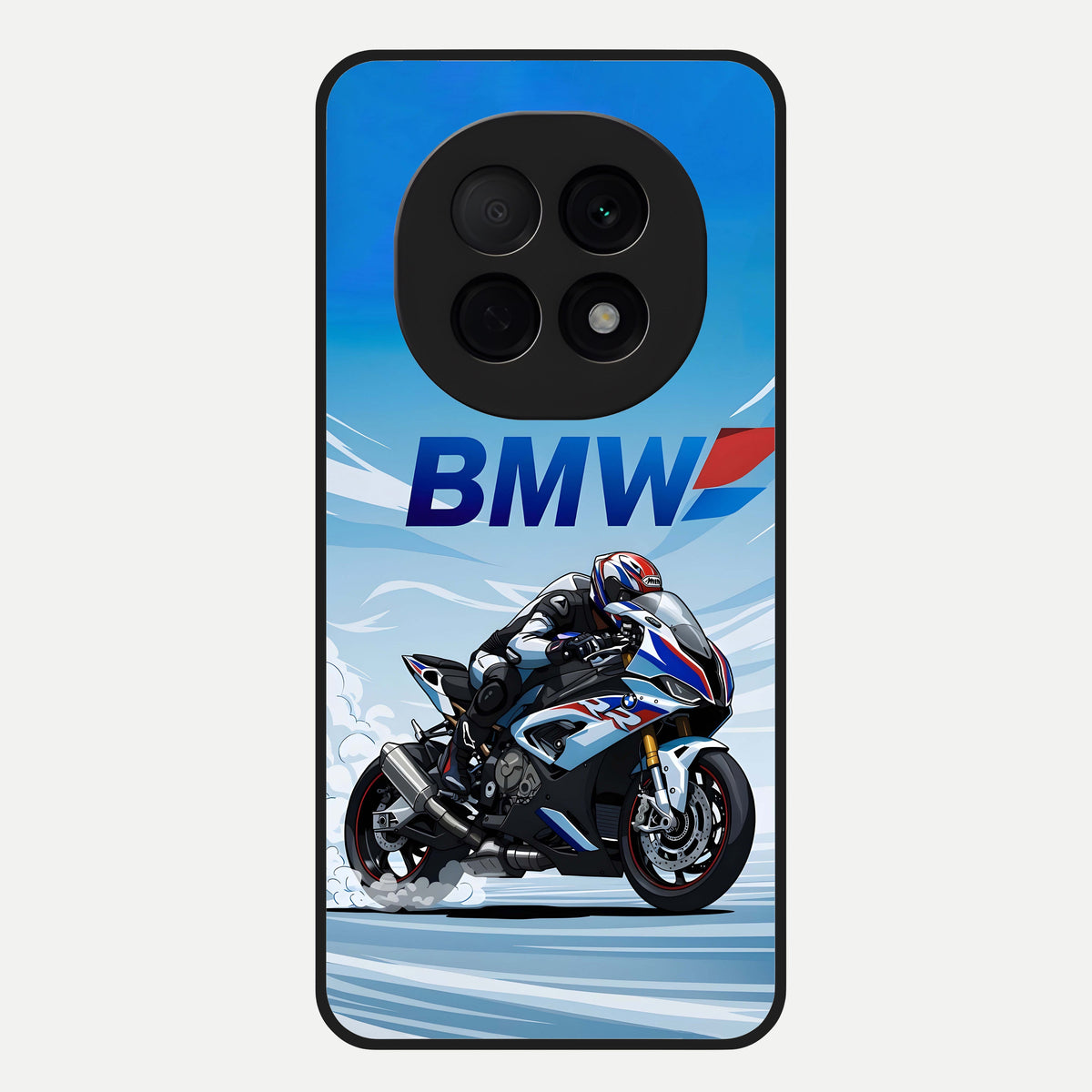  BMW Power Drift Glass Case For Oppo F29 Pro 5G back cover – full design glossy printed glass finish