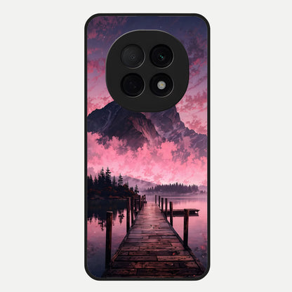 Beautiful Mountain View Glass Case For Oppo F29 Pro 5G back cover – full design glossy printed glass finish