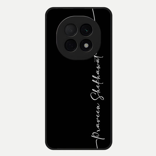  Black Tune Custom Name Glass Case For Oppo F29 Pro 5G back cover – full design glossy printed glass finish