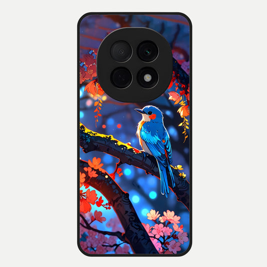  Blooming Water Drift Glass Case For Oppo F29 Pro 5G back cover – full design glossy printed glass finish