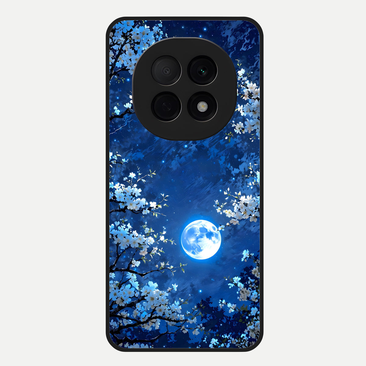  Blossom Moonlight Sky Glass Case For Oppo F29 Pro 5G back cover – full design glossy printed glass finish