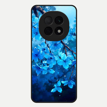  Blue Blossoms Branch Glass Case For Oppo F29 Pro 5G back cover – full design glossy printed glass finish