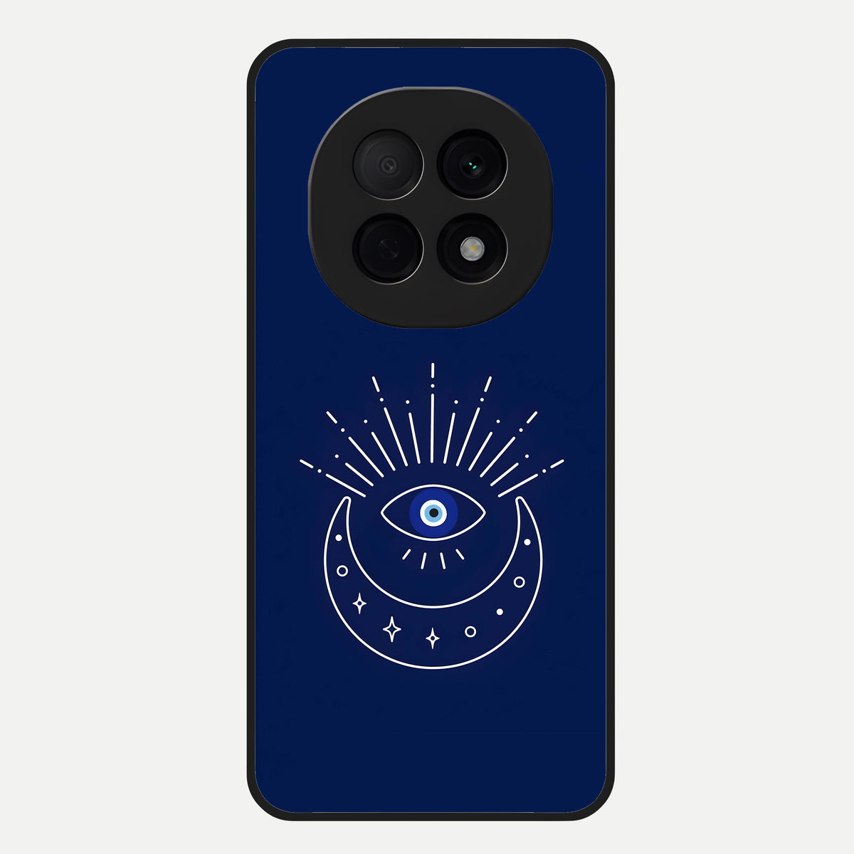  Blue Evil Eye Glass Case For Oppo F29 Pro 5G back cover – full design glossy printed glass finish