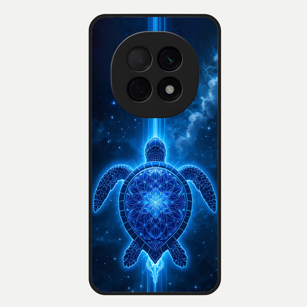  Blue Galaxy Turtle Glass Case For Oppo F29 Pro 5G back cover – full design glossy printed glass finish