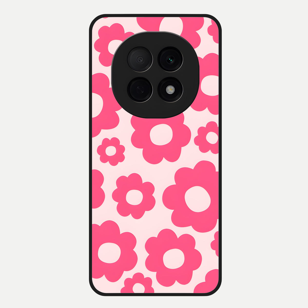  Blush Flower Pop Glass Case For Oppo F29 Pro 5G back cover – full design glossy printed glass finish