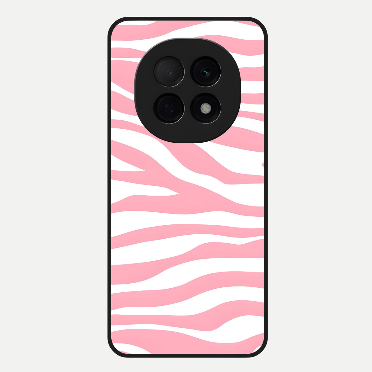  Blush Zebra Flow Glass Case For Oppo F29 Pro 5G back cover – full design glossy printed glass finish