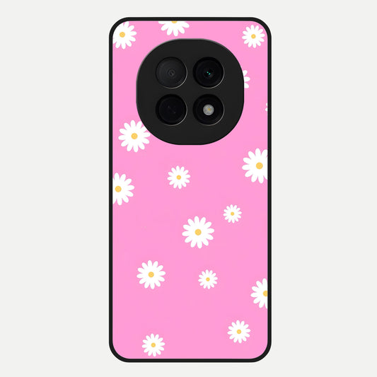  Bubblegum Daisy Pop Glass Case For Oppo F29 Pro 5G back cover – full design glossy printed glass finish