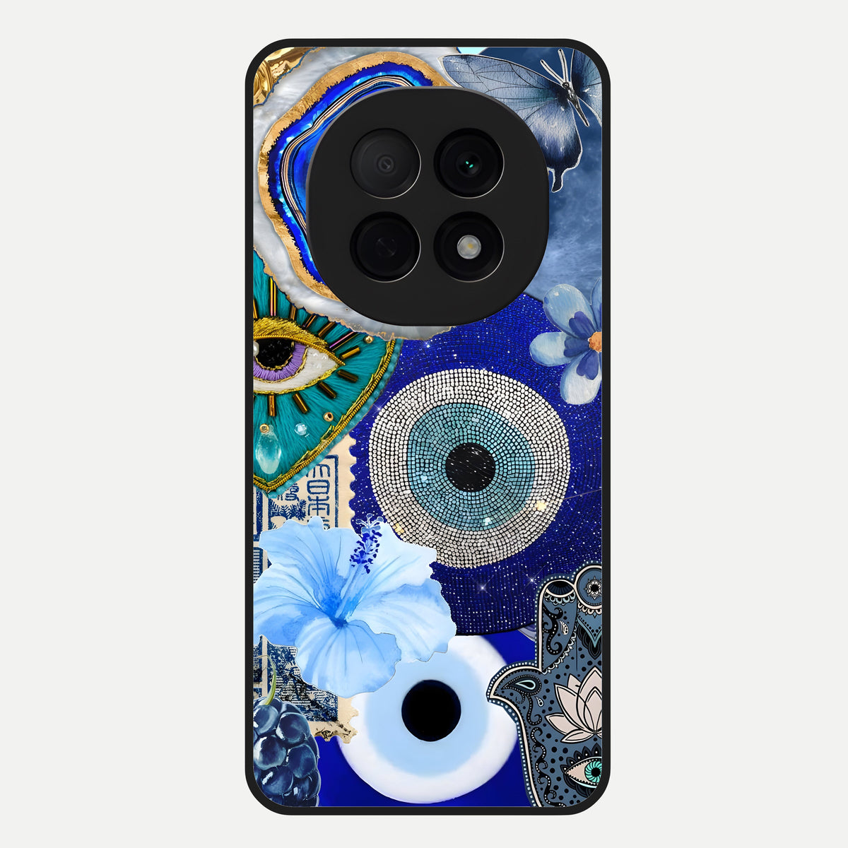  Celestial Blue Vision Glass Case For Oppo F29 Pro 5G back cover – full design glossy printed glass finish