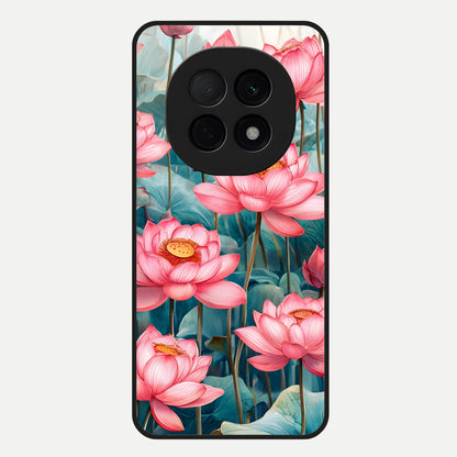  Celestial Pink Lotus Glass Case For Oppo F29 Pro 5G back cover – full design glossy printed glass finish
