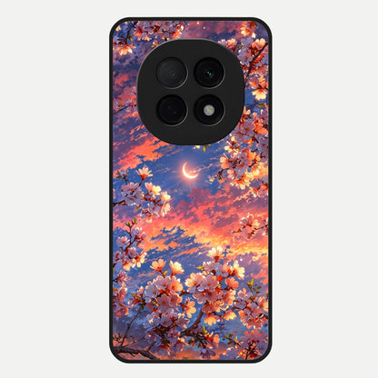  Celestial Sakura Sunset Glass Case For Oppo F29 Pro 5G back cover – full design glossy printed glass finish