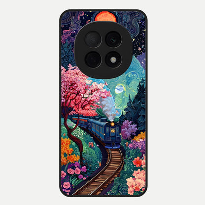  Celestial Train Journey Glass Case For Oppo F29 Pro 5G back cover – full design glossy printed glass finish