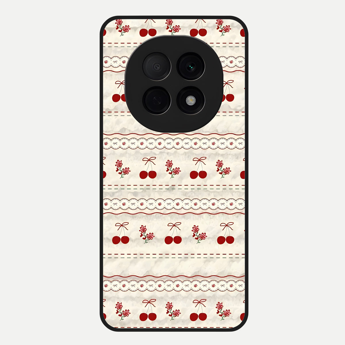  Cherry Bloom Charm Glass Case For Oppo F29 Pro 5G back cover – full design glossy printed glass finish
